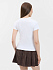 Футболка женская с круглым вырезом Lady 220 белая - Фото 6