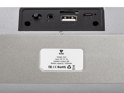 Портативная стереоколонка Hull, 2*3 Вт