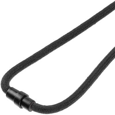 Шнурок для бейджа Tube Wood, черный