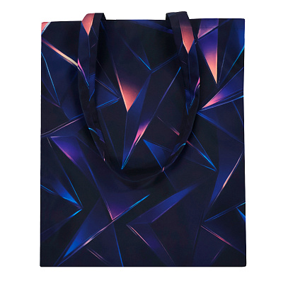 Сумка для покупок Belle с полноцветной печатью (Тёмно-синий)