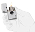 Зажигалка ZIPPO Сlassic с покрытием High Polish Chrome, латунь/сталь, серебристая, 38x13x57 мм - Фото 4