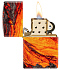 Зажигалка ZIPPO Lava Flow с покрытием 540 Tumbled Brass, латунь/сталь, оранжевая, 38x13x57 мм - Фото 3