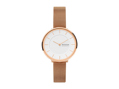 Часы наручные, женские (Корпус- розовое золото, циферблат- белый, крепление- розовое золото)