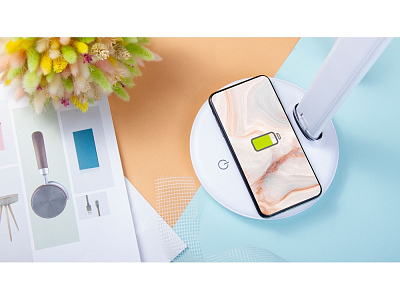 Настольная лампа с беспроводной зарядкой LED FAROS