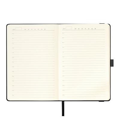 Ежедневник Alpha недатированный, черный/бежевый