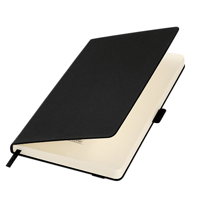 Ежедневник Альфа (Alpha) недатированный, черный/бежевый (Черный, бежевый)