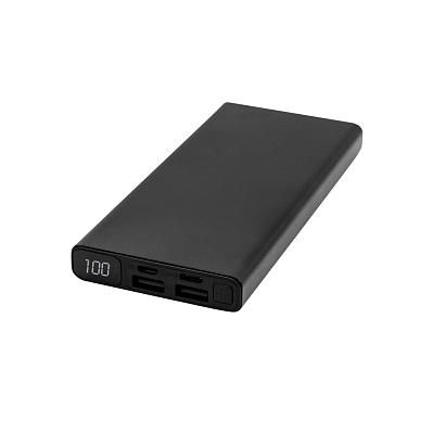 Внешний аккумулятор Höginn в металлическом корпусе, 10000mAh  (Черный)