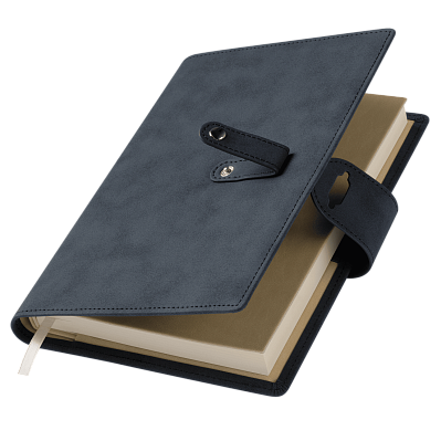 Ежедневник-портфолио Passage NEO недатированный в подарочной коробке, синий (Синий, бежевый)