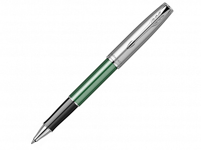 Ручка-роллер Parker Sonnet Essentials Green SB Steel CT (Зеленый, серебристый)