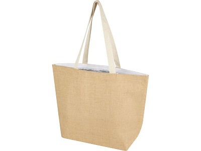 Сумка-холодильник Джута 12 л из джута плотностью 300 г/м² (Натуральный)