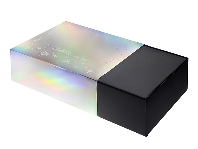 Подарочная коробка с голографическим шубером Aurora, XL