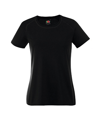 Футболка спортивная женская FOTL SS Performance T Lady (Чёрный)