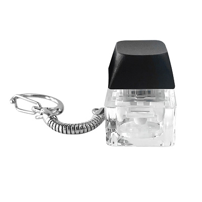 Брелок PUSH ME с LED подсветкой  (Чёрный)