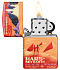 Зажигалка ZIPPO Mars Design с покрытием 540 Matte, латунь/сталь, красная, матовая, 38x13x57 мм - Фото 3