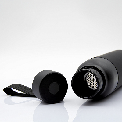 Термобутылка Button Black (черный)