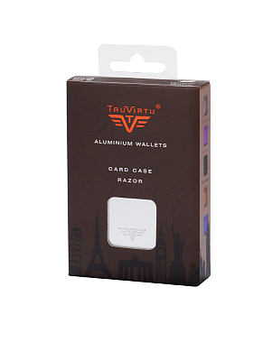 Визитница TRU VIRTU RAZOR, лилового цвета, 104x68x20 мм