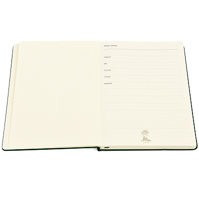 Ежедневник A5 недатированный Dear в твёрдом переплёте, тёмно-зеленый