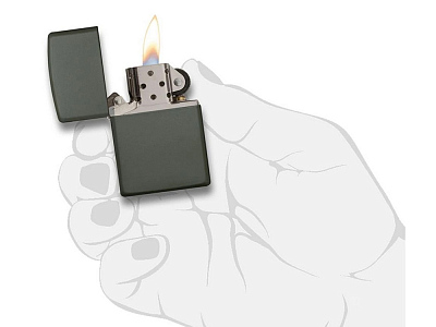 Зажигалка ZIPPO Classic с покрытием Green Matte
