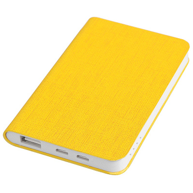 Универсальный аккумулятор "Provence" (5000mAh),желтый, 7,5х12,1х1,1см, искусственная кожа,пл (Желтый)