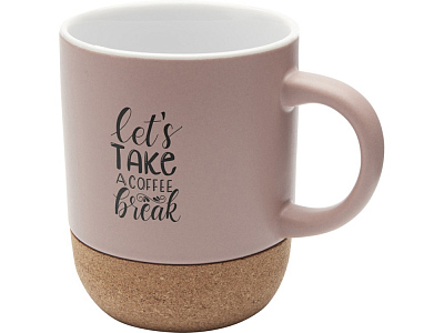 Керамическая кружка Billie с пробковым дном, матовая