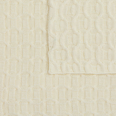 Плед Braidera, белый (молочный)