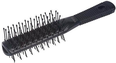 Щетка туннельная DEWAL Beauty  2-х сторонняя, пластиковый штифт, черная,  7 рядов (Черный)