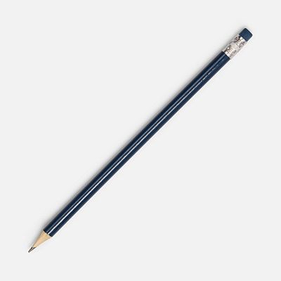 Карандаш простой Hand Friend с ластиком, темно-синий (Тёмно-синий)