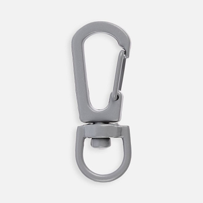 Застежка-карабин Snap Hook, S, серая (Серый)