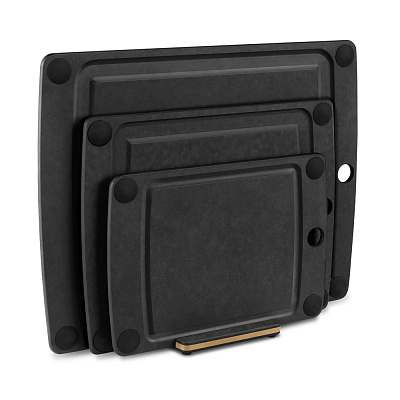 Подставка для разделочных досок VICTORINOX, 127x102 мм, бумажный композитный материал, чёрная