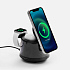 Bluetooth-колонка с подсветкой и беспроводной зарядкой Quantium, черная - Фото 1