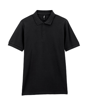 Футболка поло PREMIUM COTTON ADULT DOUBLE PIQUE, ЧЕРНЫЙ M (Чёрный)