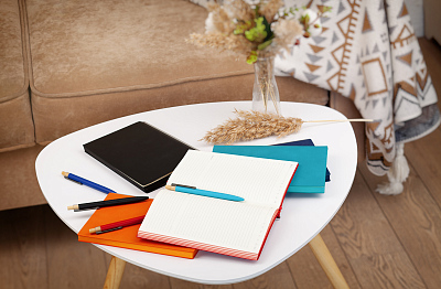 Ежедневник недатированный "Аскона", формат А5, черный, черный