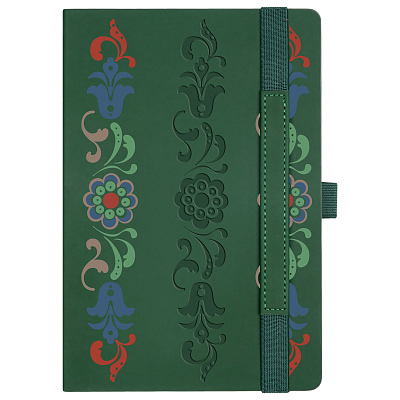 Ежедневник Альфа (Alpha) недатированный, зеленый/оливковый