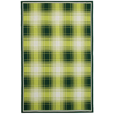 Плед Duotone, зеленый с белым