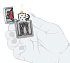 Зажигалка ZIPPO Couple Love с покрытием Brushed Chrome, латунь/сталь, серебристая, 36x13x57 мм - Фото 5