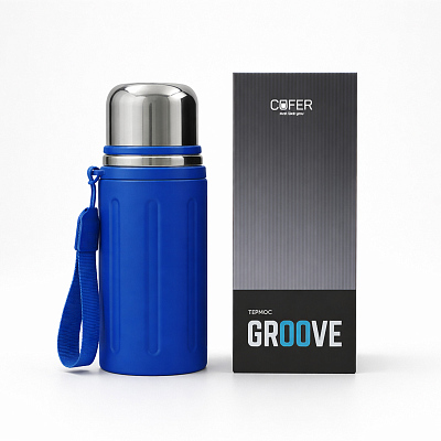 Термос Groove (синий)