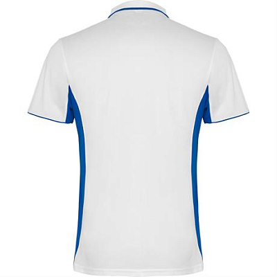 Спортивная футболка поло MONTMELO мужская, БЕЛЫЙ/КОРОЛЕВСКИЙ СИНИЙ 3XL