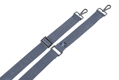 Сумка наплечная женская BUGATTI Sira, голубая, полиуретан, 21х6х16 см