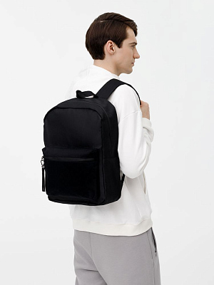 Рюкзак Patch Catcher с карманом из липучки, черный