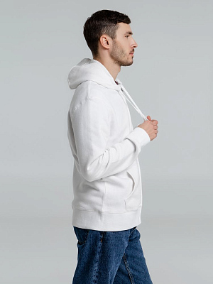 Толстовка на молнии с капюшоном унисекс King, белая