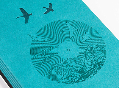 Ежедневник недатированный "Аскона", формат А5, черный, бирюзовый