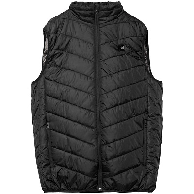 Жилет с подогревом Thermalli Valmorel, серый камуфляж (Чёрный)