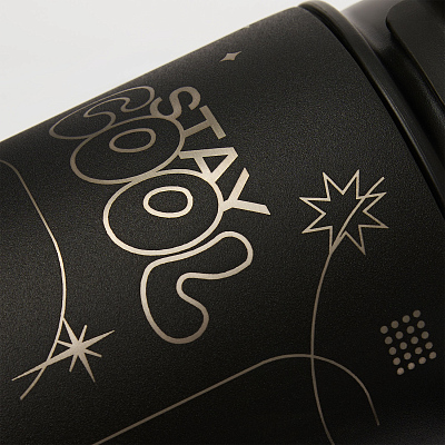 Термокружка вакуумная Aventura, черная