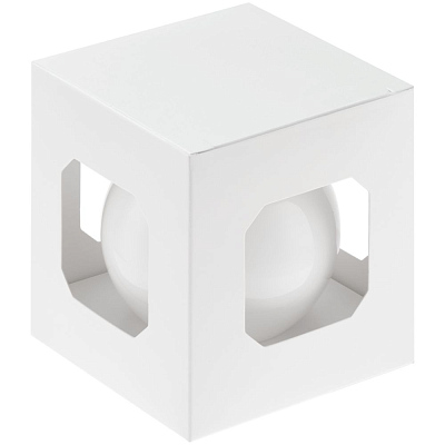 Оформительский шар Finery, 8 см, глянцевый белый