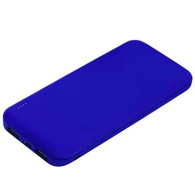 Внешний аккумулятор с подсветкой Люче Ультрамарин (Luce Ultramarine) 10000 mAh, ярко-синий (Синий)