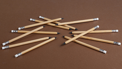 Вечный карандаш "Groot" с ластиком, бамбук, бежевый