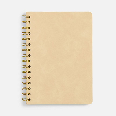 Ежедневник Spiral, недатированный, бежевый