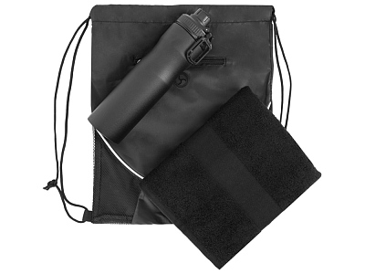 Спортивный набор со стальной бутылкой и полотенцем Advanced