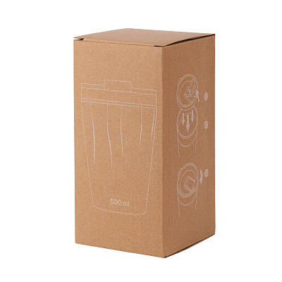 Термостакан "Calypso_Якорь" 500 мл, покрытие soft touch, синий