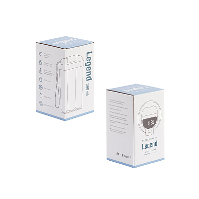 Термостакан "Legend" 390 мл с индикацией температуры, белый